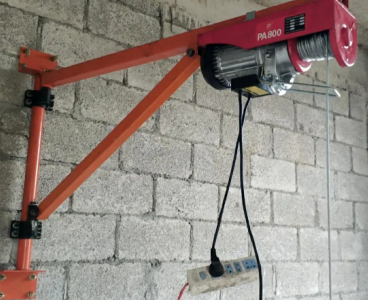 農村磚墻上能安裝小型電葫蘆支架嗎